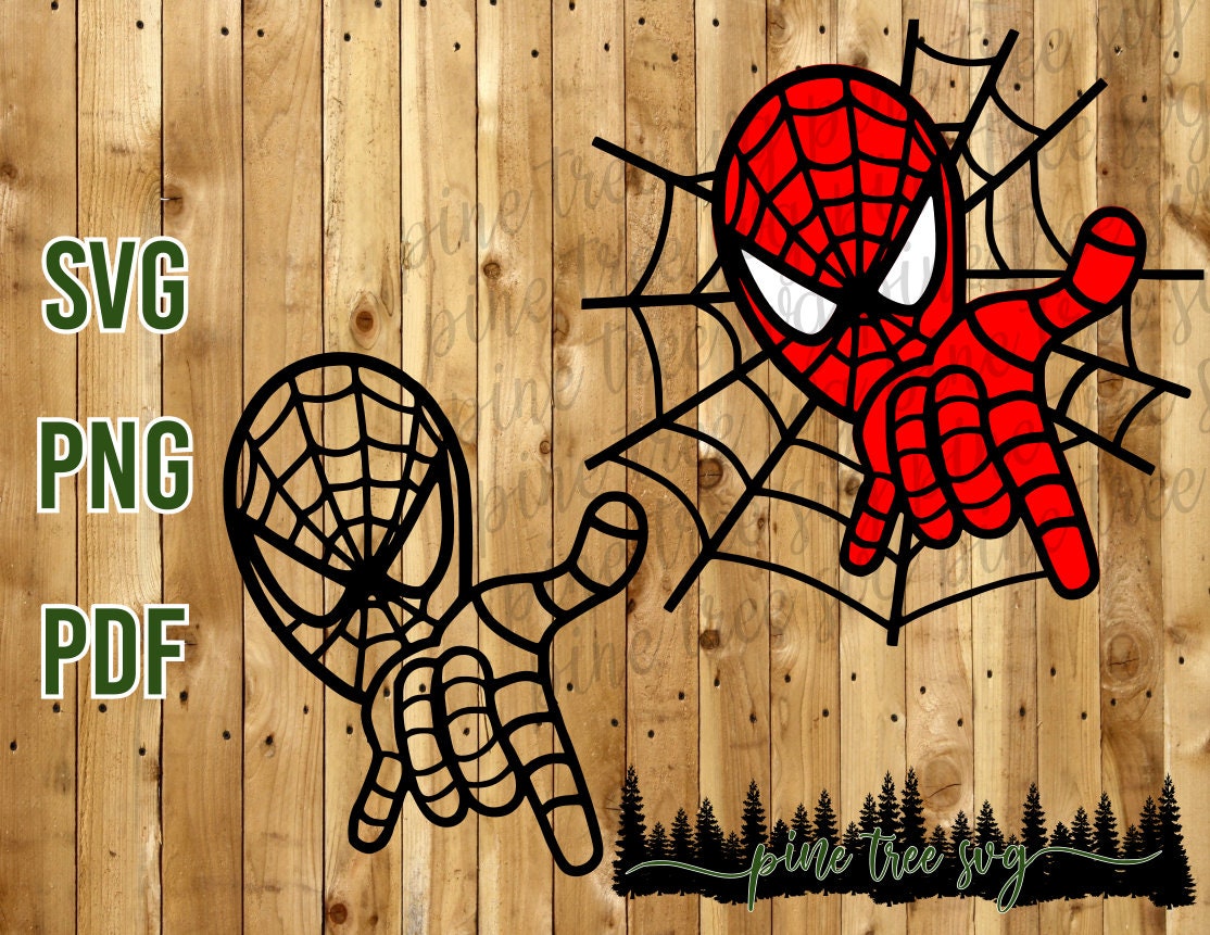 Spiderman SVG PNG PDF Instant Download - Etsy