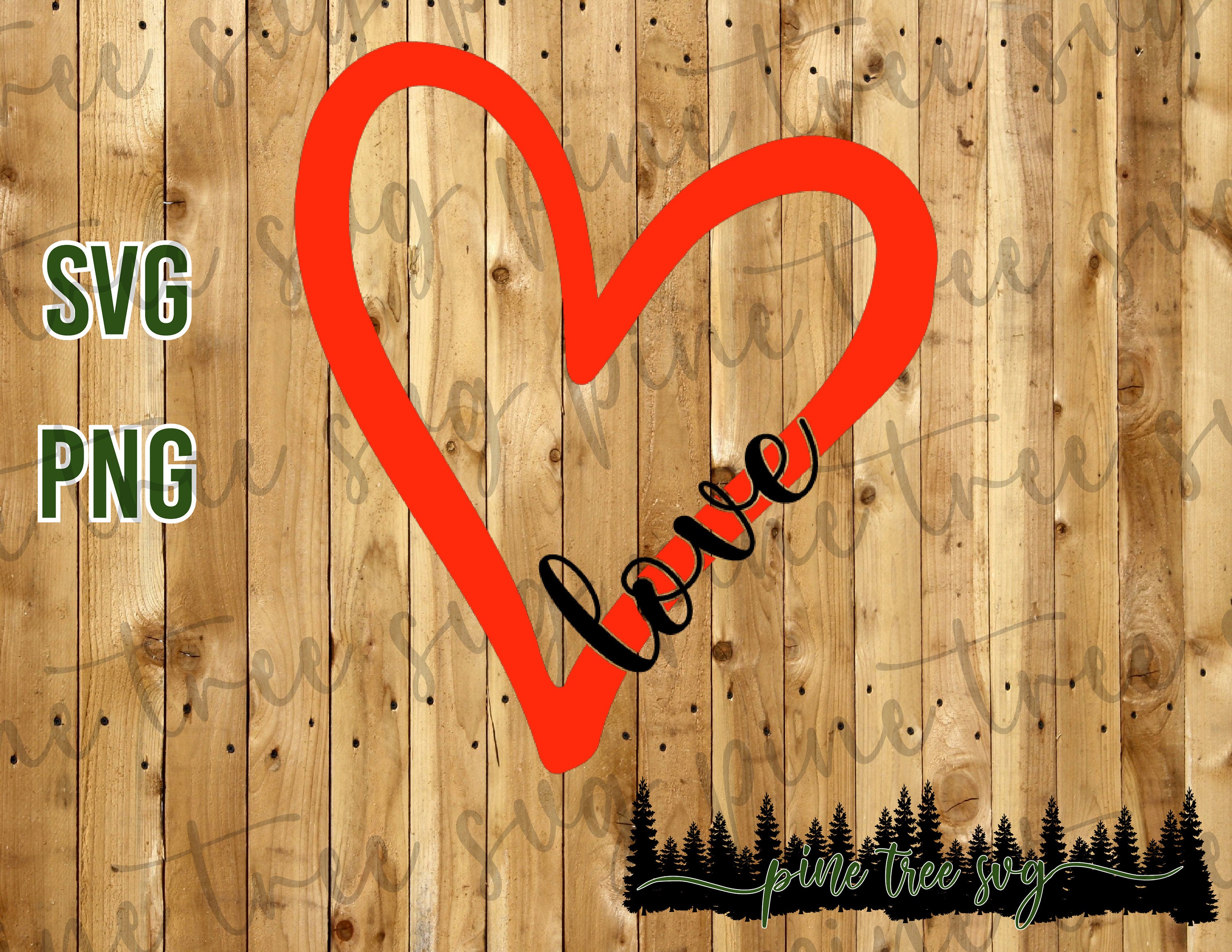 Valentines Day - Heart - Love - SVG - PNG - Instant Download