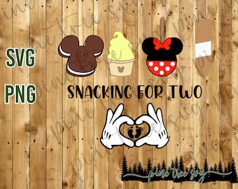 Snacking for Two - Food as SVG - Disneyland - SVG - PNG - Instant Download