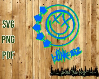 Blink 182 - SVG, PNG, PDF - Instant Download