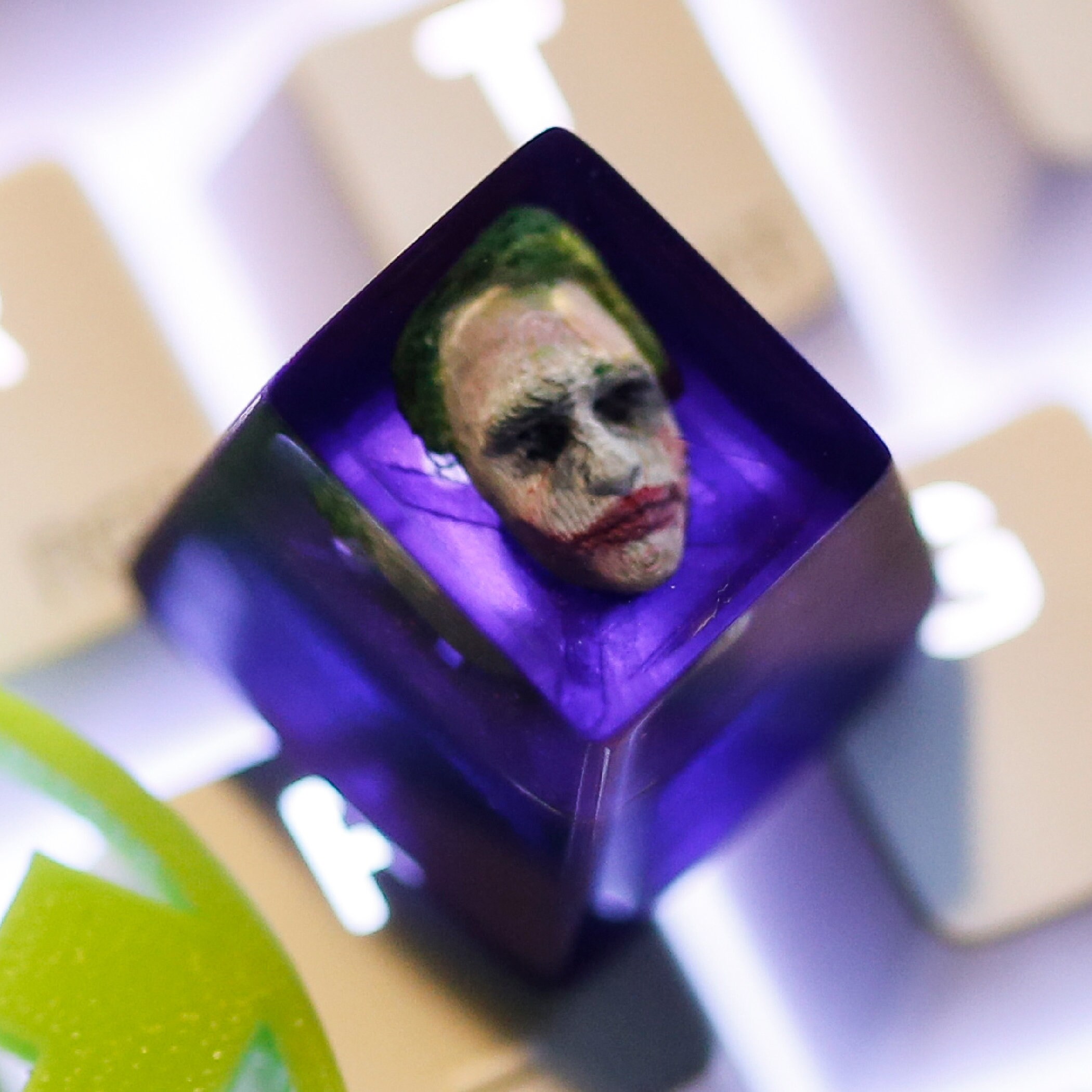 Joker Resin Keycap Handmade Artisan Keycap Best friends Etsy