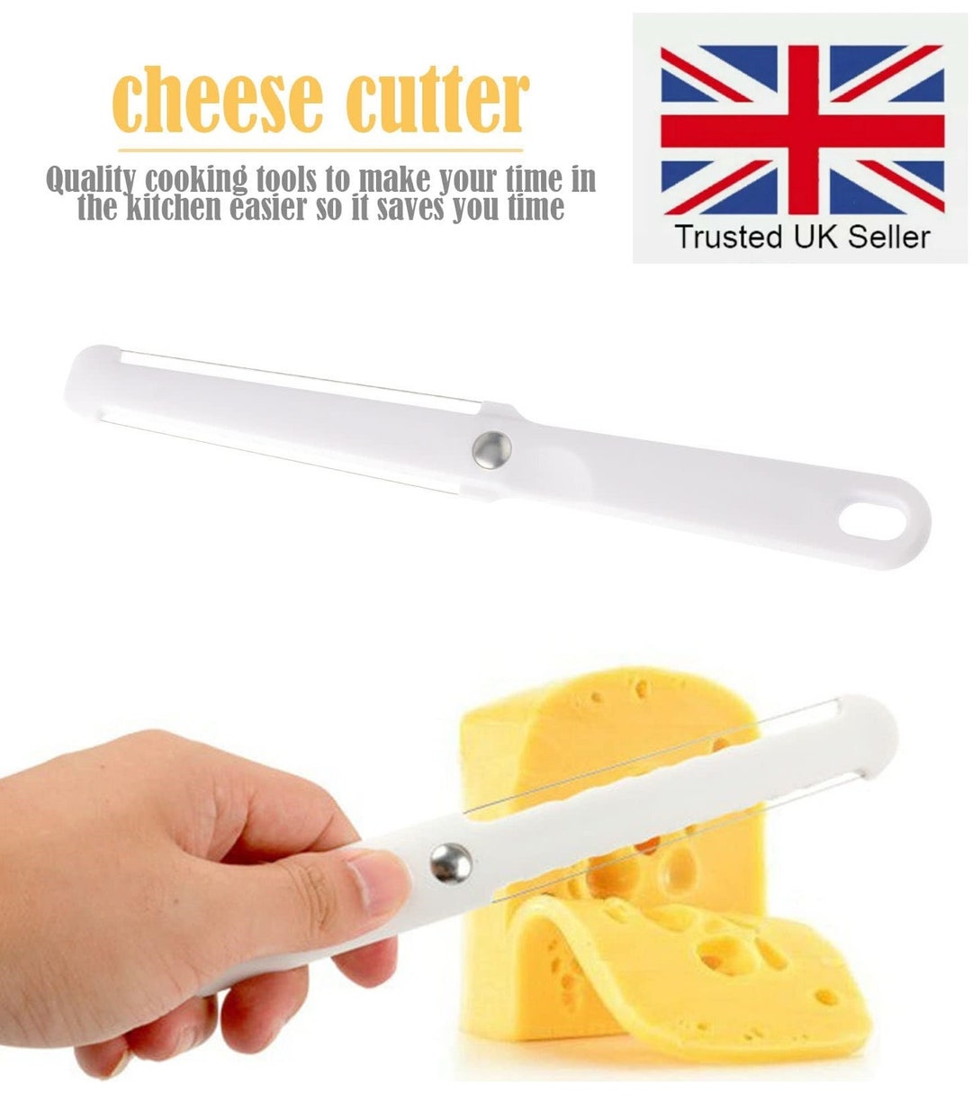 Buy Cheese Slicer Wire Cheese Slicer Thick or Thin Cheese Slices Butter Peeler Cutter for Soft