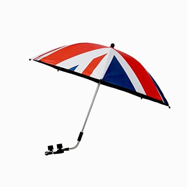 Baby Stroller Pram Union Jack Umbrella Parasol with Adjustable Clamp Clip