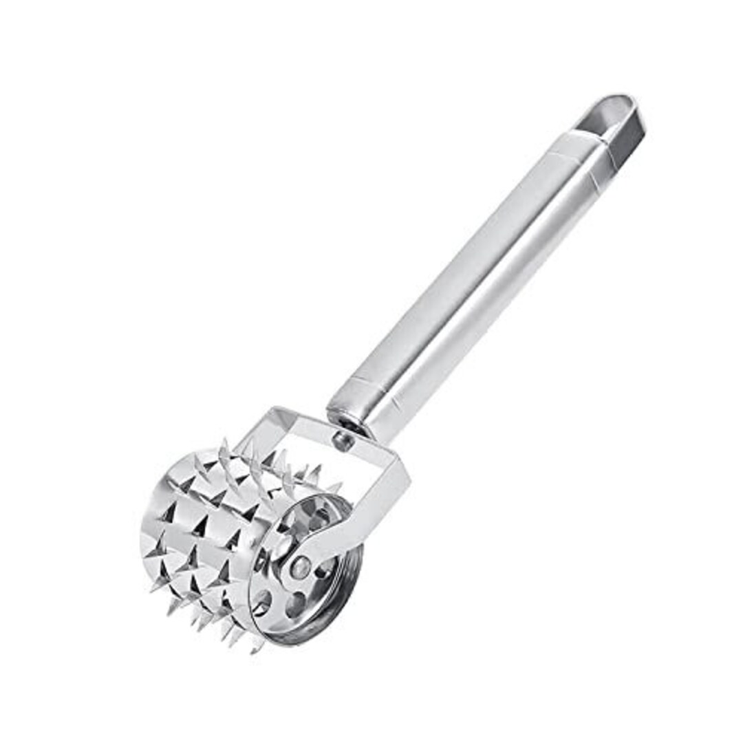 Meat Tenderizer Roller Beef Steak Mallet Hammer Kitchen Stainless Steel