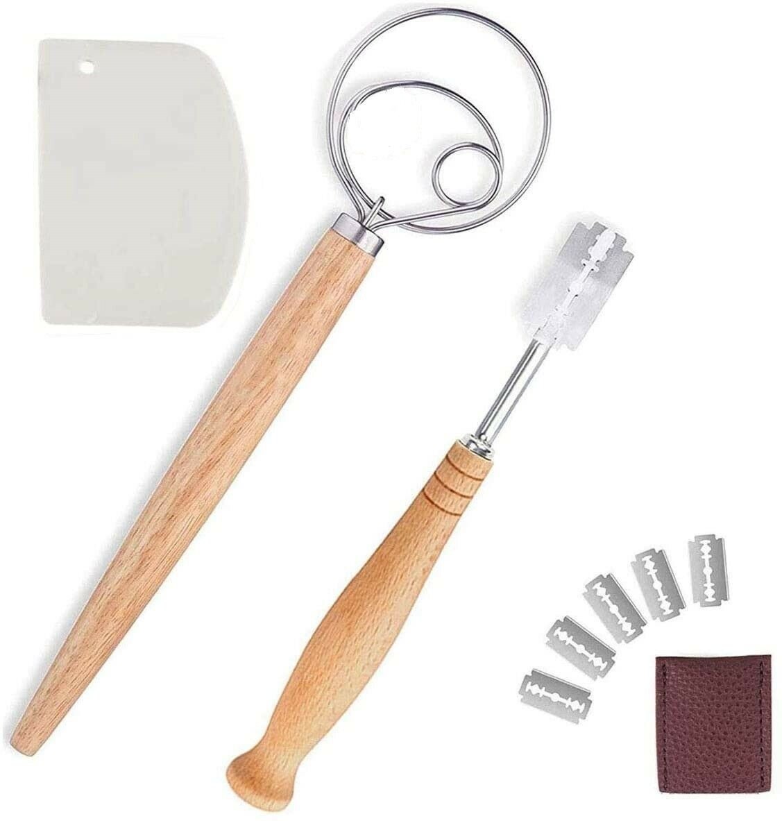 lame, wood handle - Whisk
