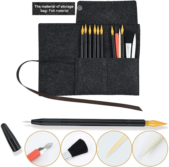 Lanthour Scratch Art Tools, Scratch Art Set Con 14pcs Scratch Tools Papers  Fogli Pittura Drawing Boards 