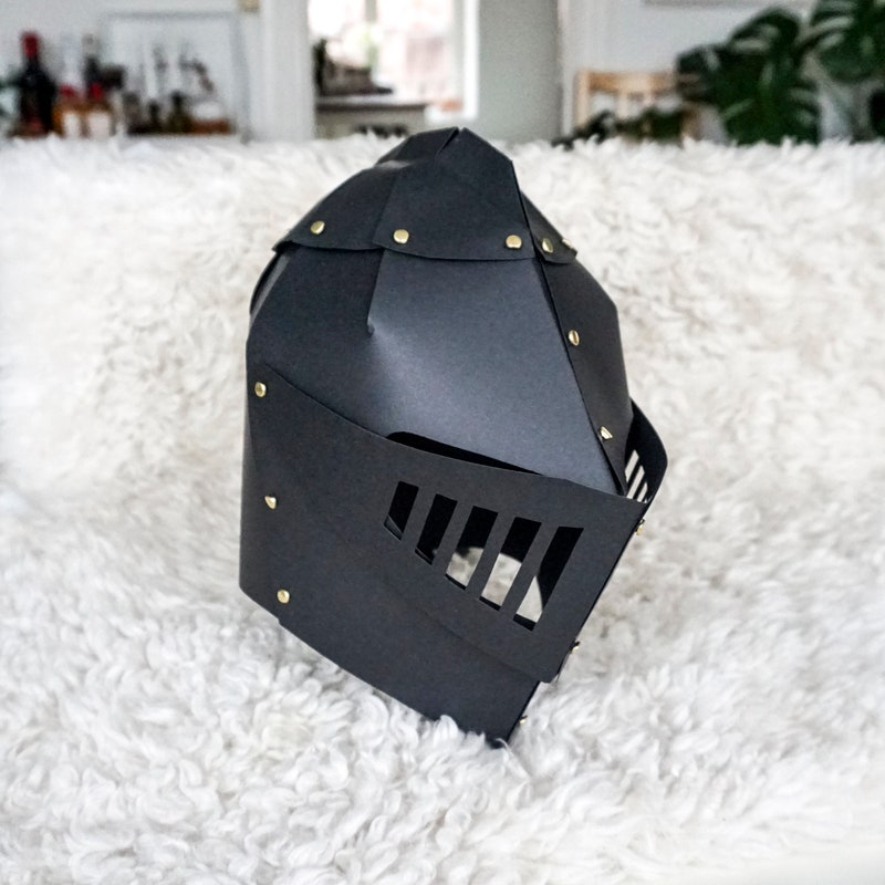 Knight Helmet Template Etsy