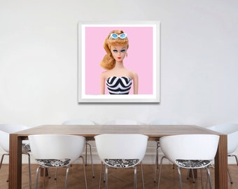 Original with Sunglasses on Blush Print