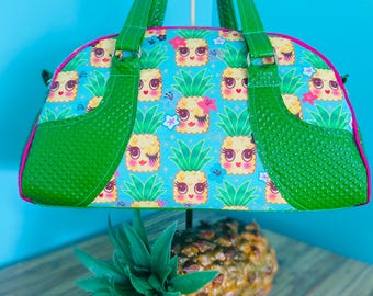 Vintage inspirierte Pinup Bowling Tasche. Süßer Stoff. Retro. Midmod!