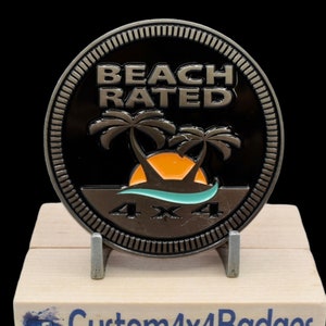 Beach - High Quality  METAL 4x4 Badge (Matte Finish) designed for any 4x4 vehicles sold by CUSTOM4X4BADGES