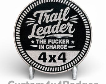 Trail Leader 4x4 - Metal Badge (21 Color Options)