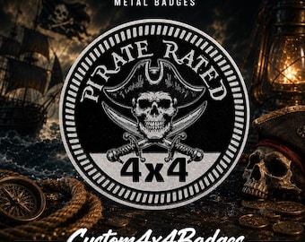 Pirate - Gars | 21 couleurs disponibles | Insigne métallique 4x4