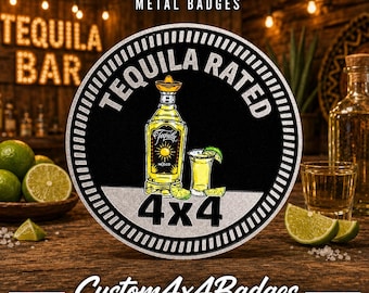 Tequila | 21 couleurs disponibles | Insigne métallique 4x4