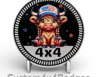 American Girl - Metal Badge (21 Color Options)