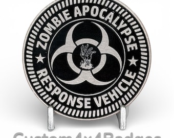 Zombie Apocalypse - Metal Badge (21 Color Options)