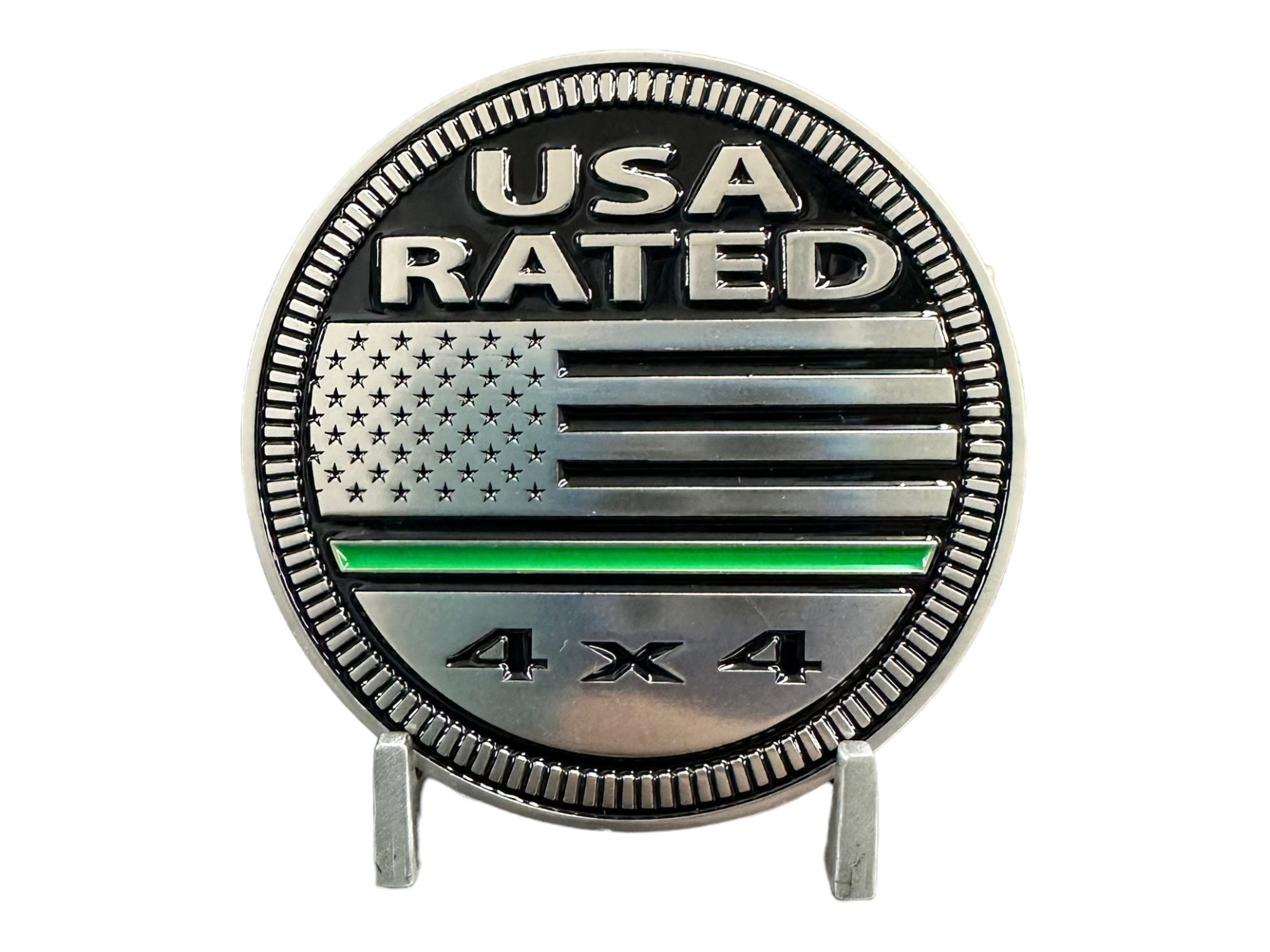 Tufskinz Fun Rated Badges Brushed Silver 1 Piece Kit 