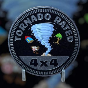 Tornado - Distinctive Metal 4x4 Badge Crafted by Custom4x4Badges