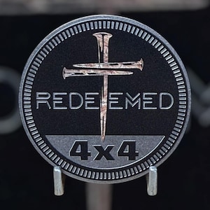 Redeemed - Distinctive Metal 4x4 Badge Crafted by Custom4x4Badges