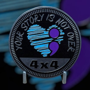 Suicide Awareness - Distinctive Metal 4x4 Badge Crafted by Custom4x4Badges