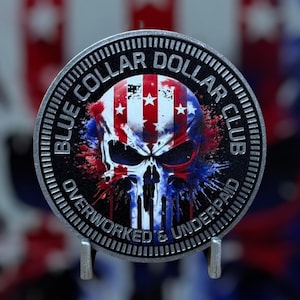 Blue Collar - Distinctive Metal 4x4 Badge Crafted by Custom4x4Badges