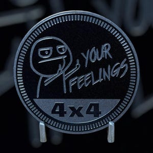Feelings - Distinctive Metal 4x4 Badge Crafted by Custom4x4Badges