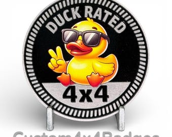 Duck Rated 4x4 - Metal Badge