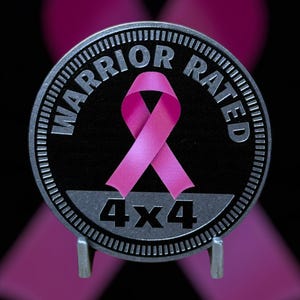 Warrior Rated - Distinctive Metal 4x4 Badge Crafted by Custom4x4Badges