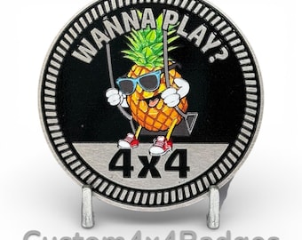 Wanna Play 4x4 - Metal Badge (21 Color Options)