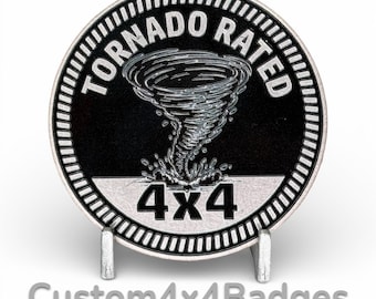 Tornado 4x4 - Metal Badge (21 Color Options)