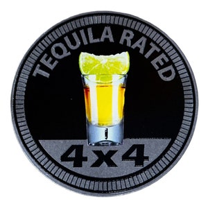 Tequila Rated 3.0 - Unique METAL 4x4 Badges Made For Any 4x4 Vehicle