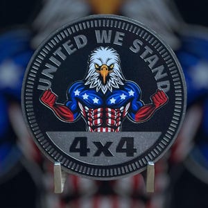 United We Stand - Unique METAL 4x4 Badges Made For Any 4x4 Vehicle