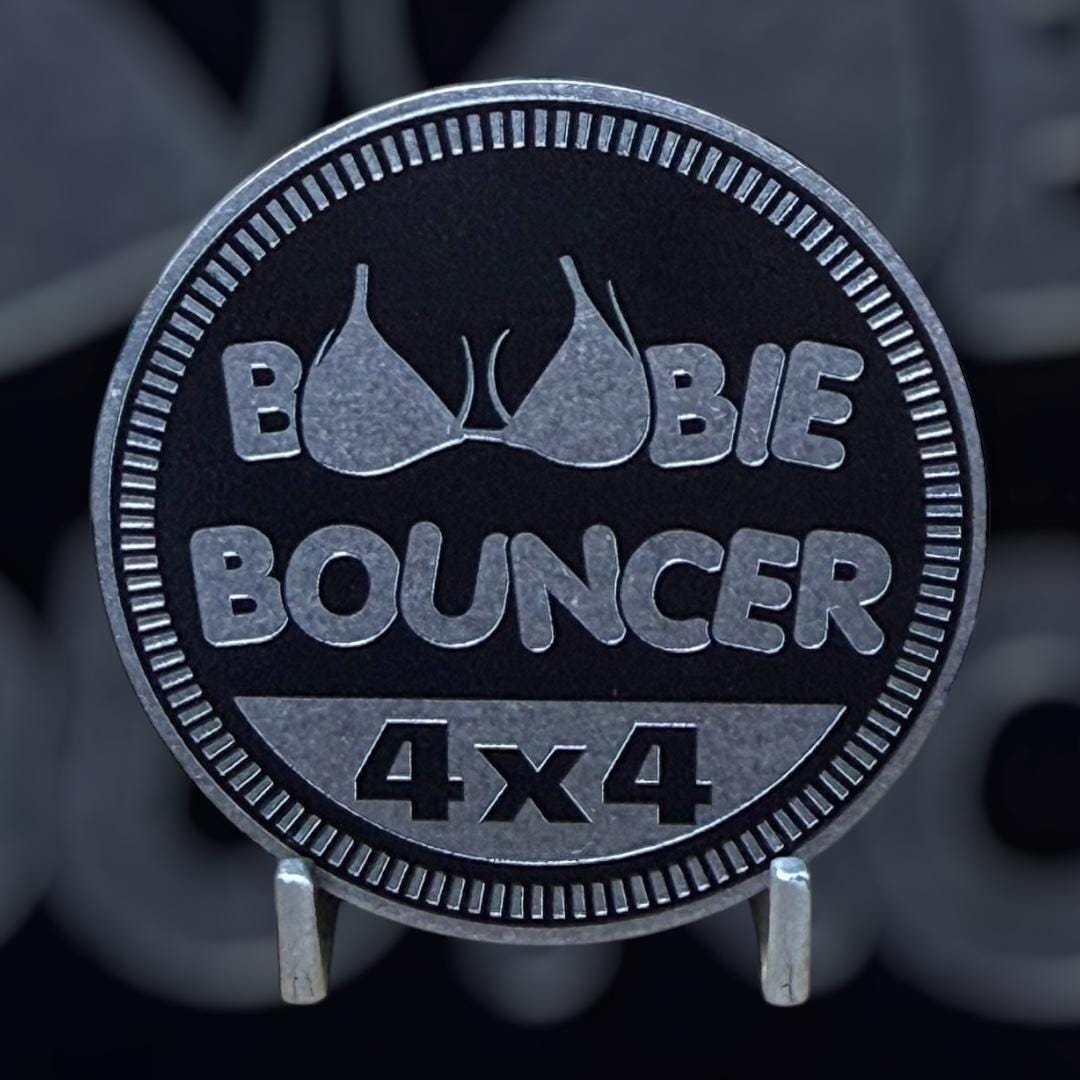 Transat Boobie - Badge 4x4 en métal distinctif fabriqué par Custom4x4Badges