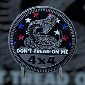 Don&#39;t Tread On Me  - Distinctive Metal 4x4 Badge Crafted by Custom4x4Badges