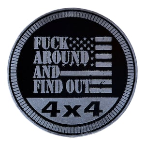 FAFO (USA) - Unique METAL 4x4 Badges Made For Any 4x4 Vehicle