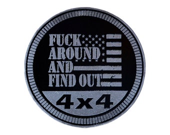 FAFO (USA) - Unique METAL 4x4 Badges Made For Any 4x4 Vehicle