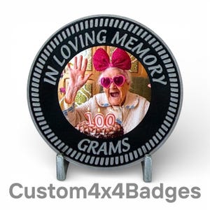 Souvenir d'amour (photo) - Badge 4x4 en métal distinctif fabriqué par Custom4x4Badges