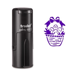 Ostern Korb selbst Tinte Stempel
