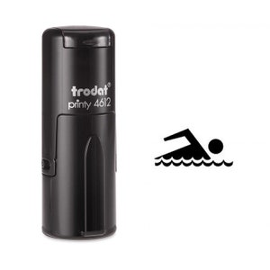 Sello autoentintable de natación estilo libre