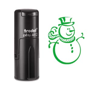Timbre d’encre de bonhomme de neige