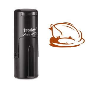 Sello de tinta automática de pavo asado