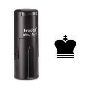 Regal King's Crown Chess Piece Self Inking Stamp