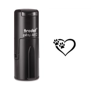 Tiny Paw Imprime Dog Lover Auto-encrage Timbre