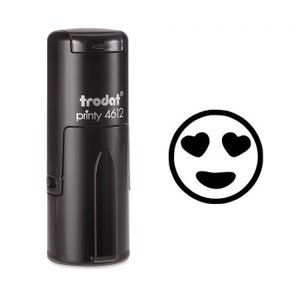 Heart Eyes Smiley Self Inking Stamp