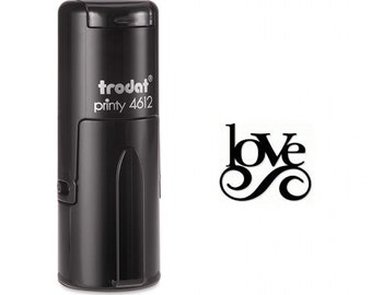 Love Typography Self Inking Stamp