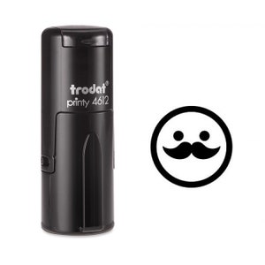 Carimbo Automático Bigode Smiley Emoji