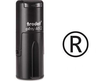 Sello de autoinscmpida con botón registrado