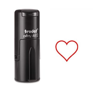 Zelfinktende stempel Red Heart Love