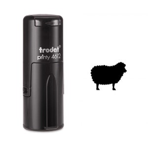 Zelfinktende zwarte schaapstempel