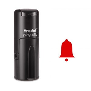 Rote Glocke selbst Tinte Stempel