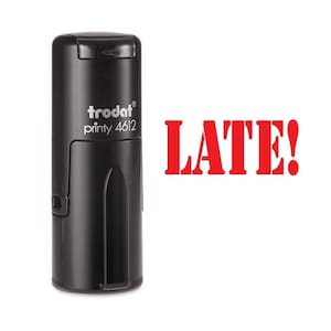 Laat! Zelf inkt stempel